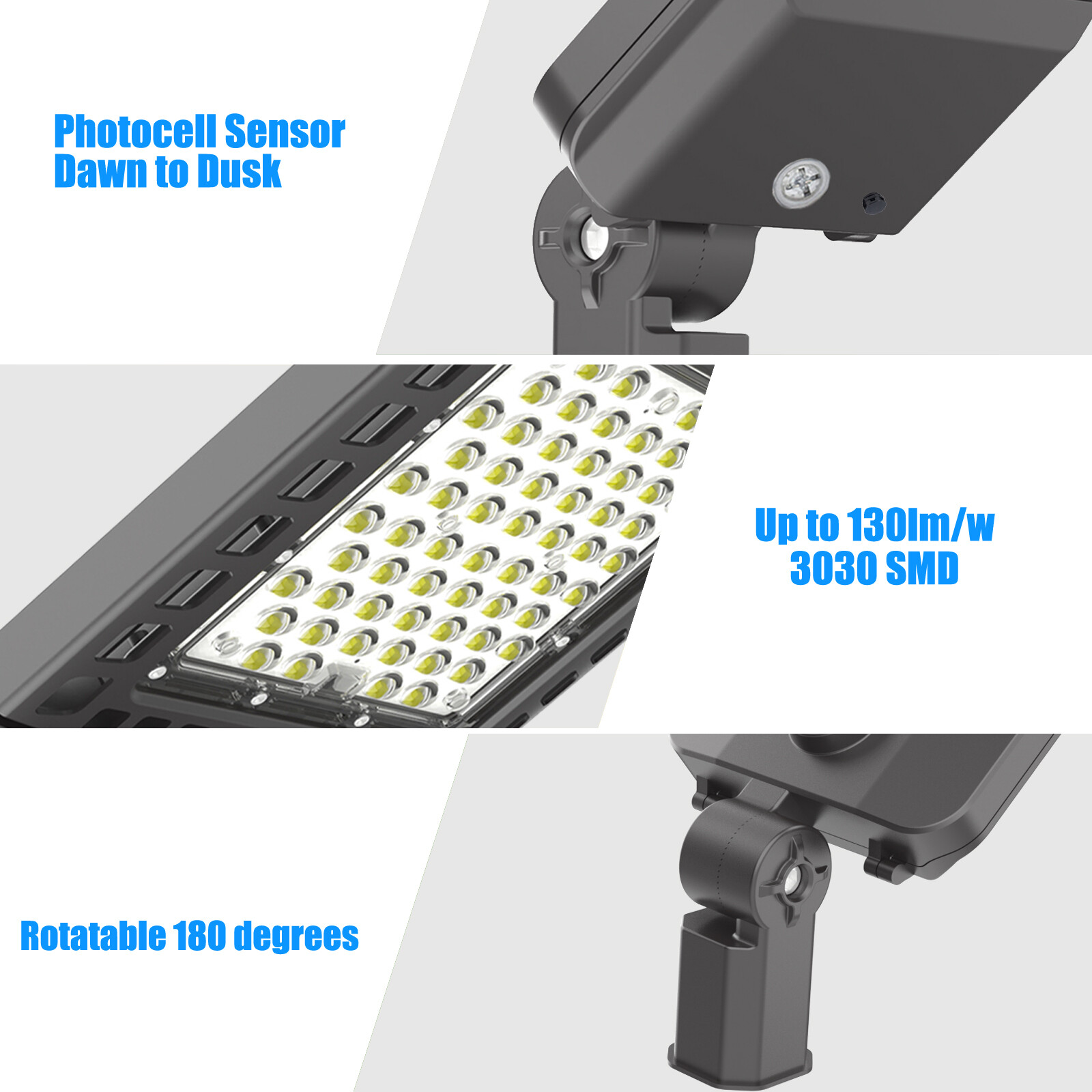 LED Security Light 200w Outdoor with Dusk-Dawn Photocell Sensor IP65,ETL Listed