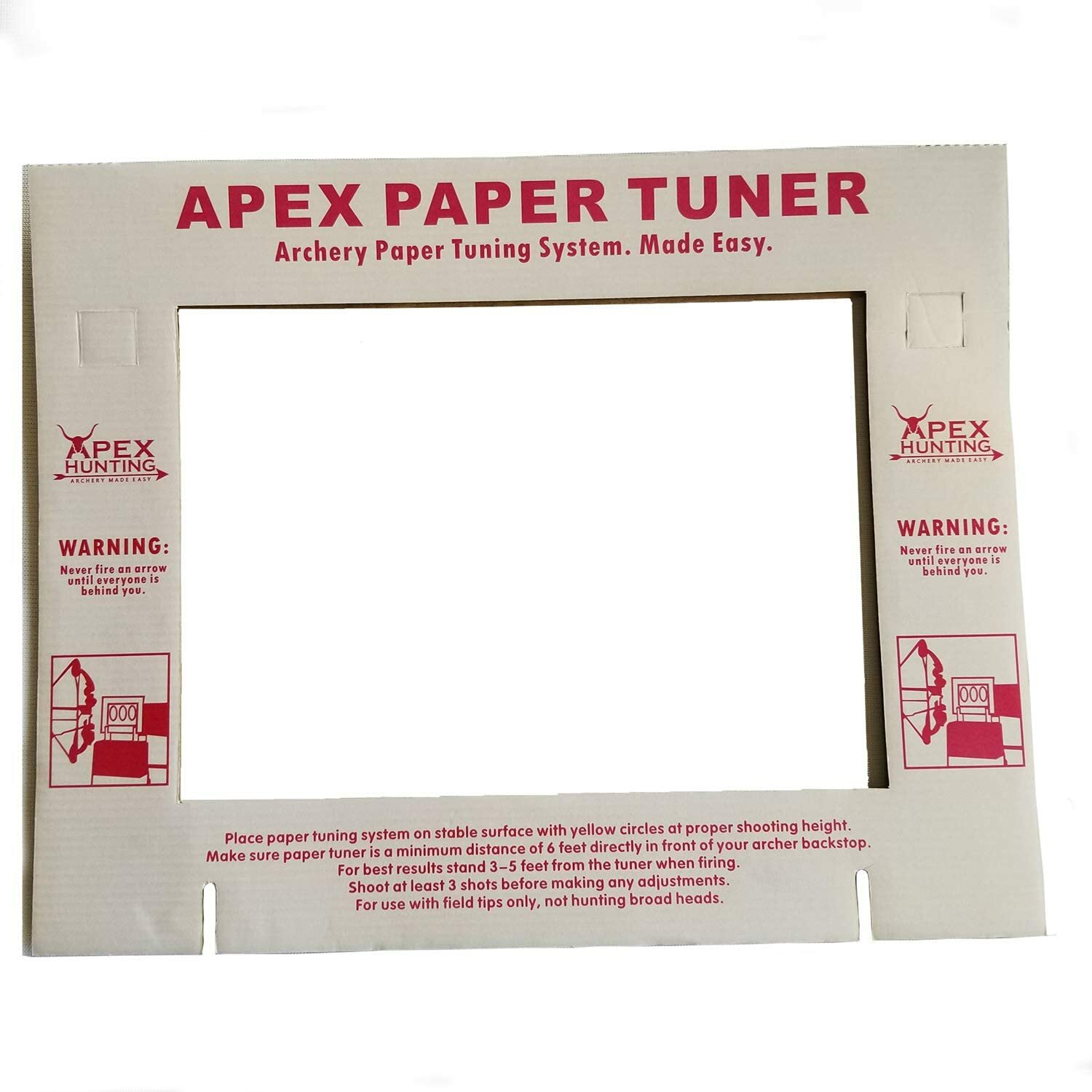 KHAMPA DIY Archery Paper Tuning System Kit Portable Archery Paper Tuner 11pc