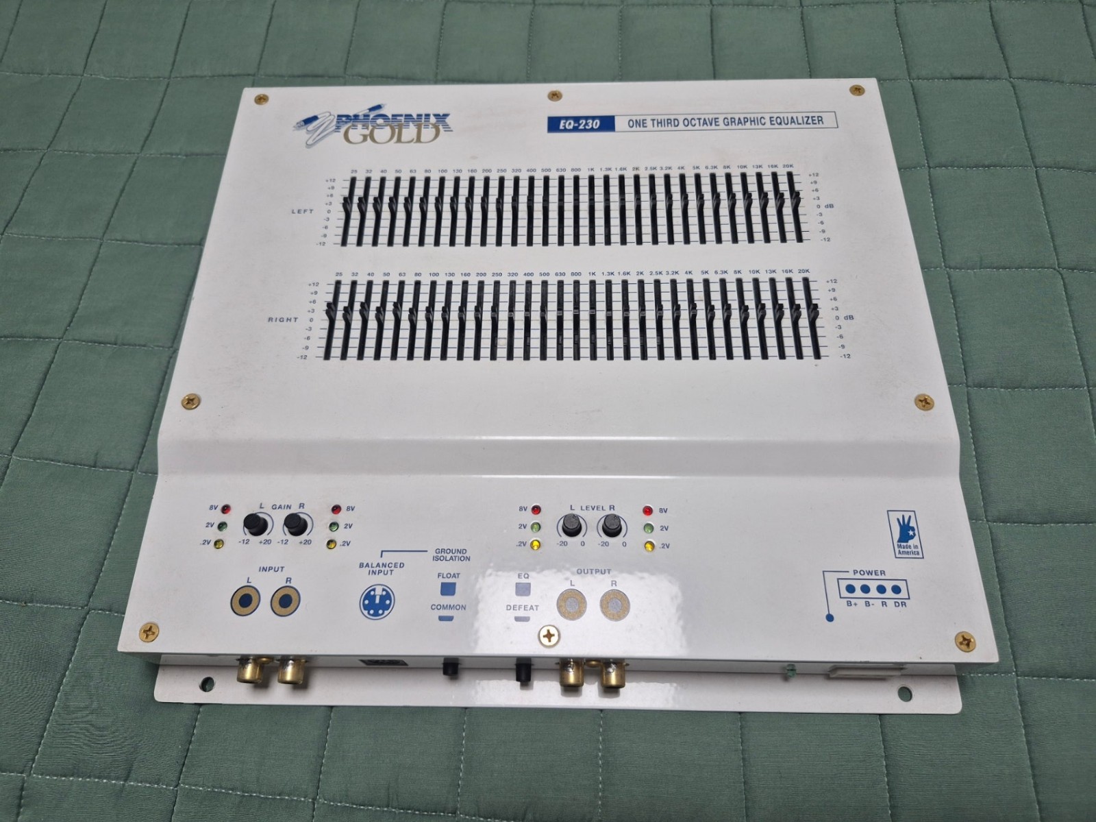 Phoenix Gold EQ-230 Dual 30-Band Graphic Equalizer MINT Old School Made in USA