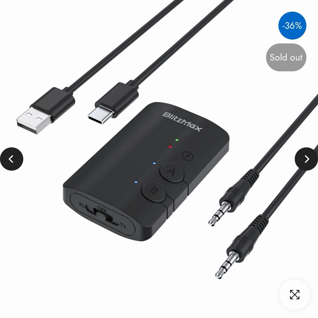 BM-LE505 Bluetooth Transmitter Receiver, Mini Adapter