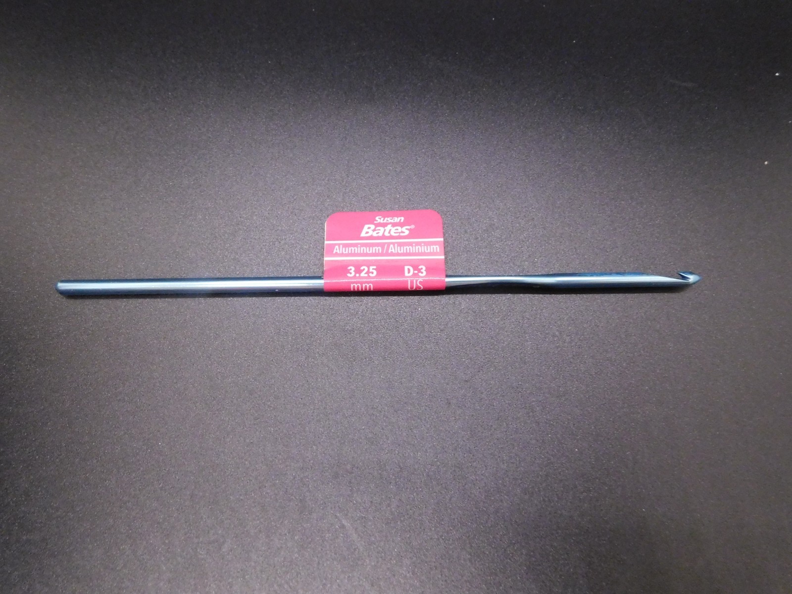 Susan Bates Aluminum crochet hook Size D-3US 3.25mm