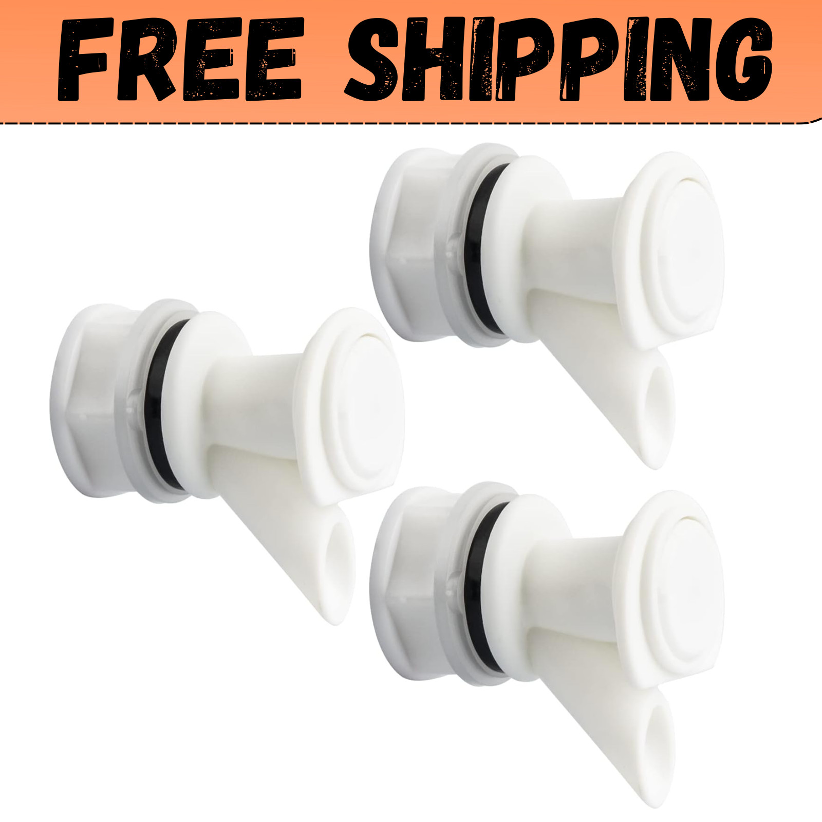 3Pcs Push-Button Spigot Cooler Spigot to Igloo 2-10 Gallon Water Coolers Durable