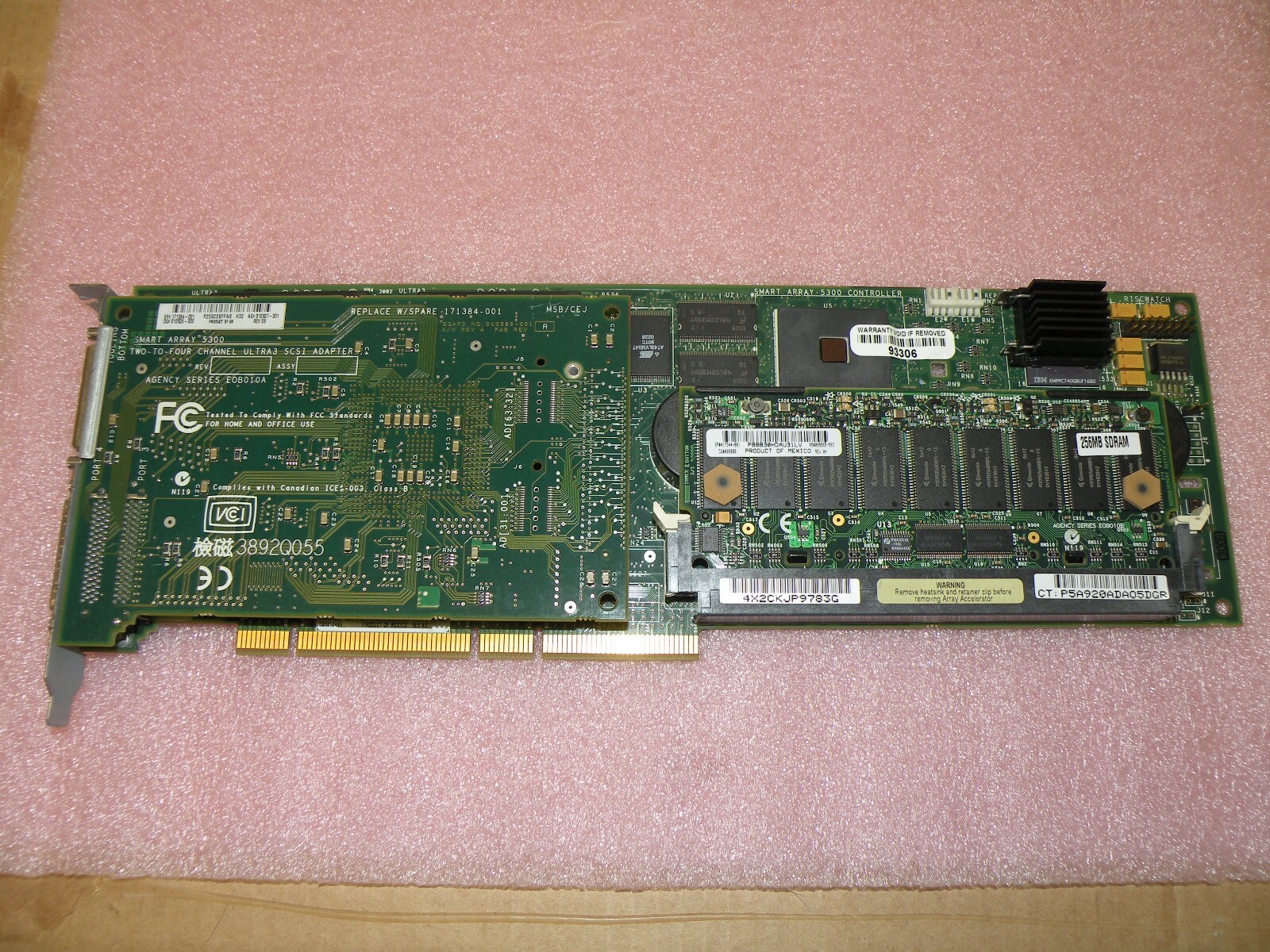 HP 3X-KZPDC-DF SMART ARRAY 5304A U3 LVD/SE SCSI RAID CONTROLLER W/ 256MB CACHE