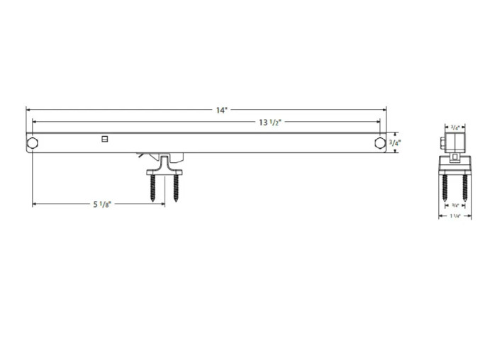 Emtek Face Mount Hanger Barn Door Soft Close Kit 5' Track Solid Wheel & Fastener