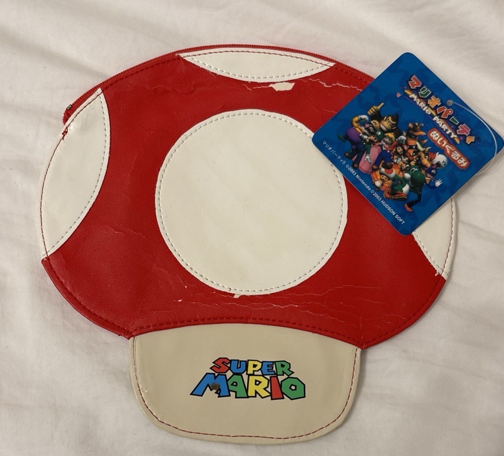 Nintendo Toad Mushroom Pouch Mini Storage Case See Description