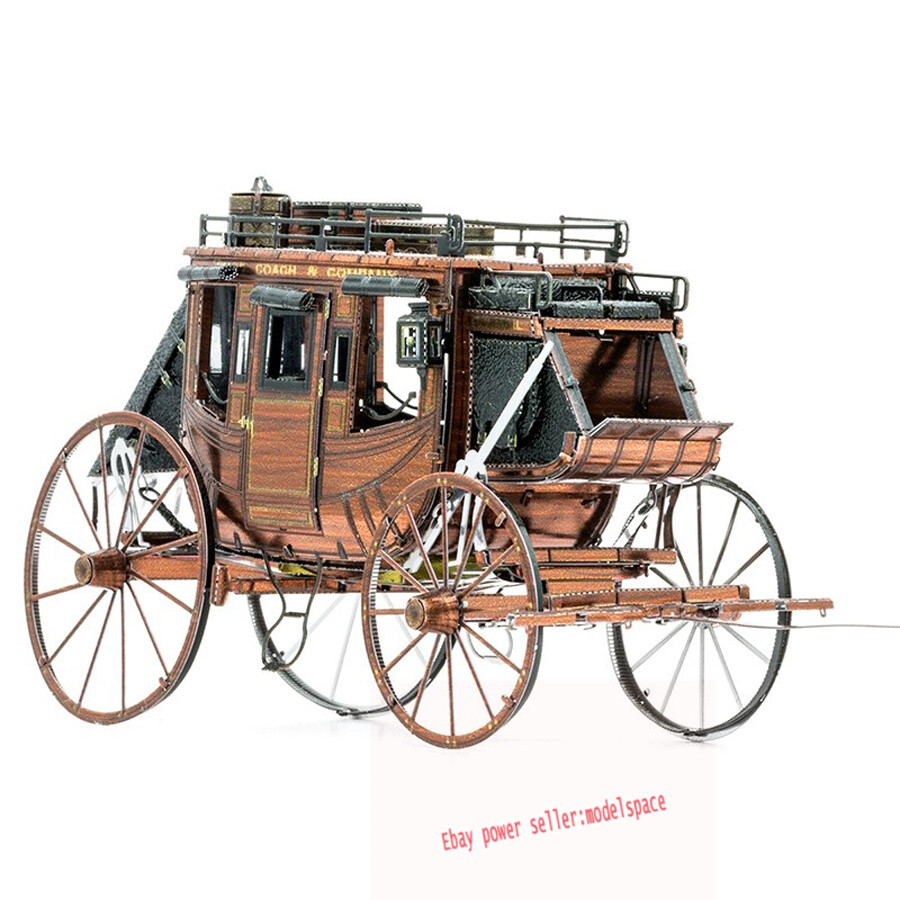 A Fistful Of Dollars Carriage Metal Stainless Steel DIY 3D Assembly Model TOYS
