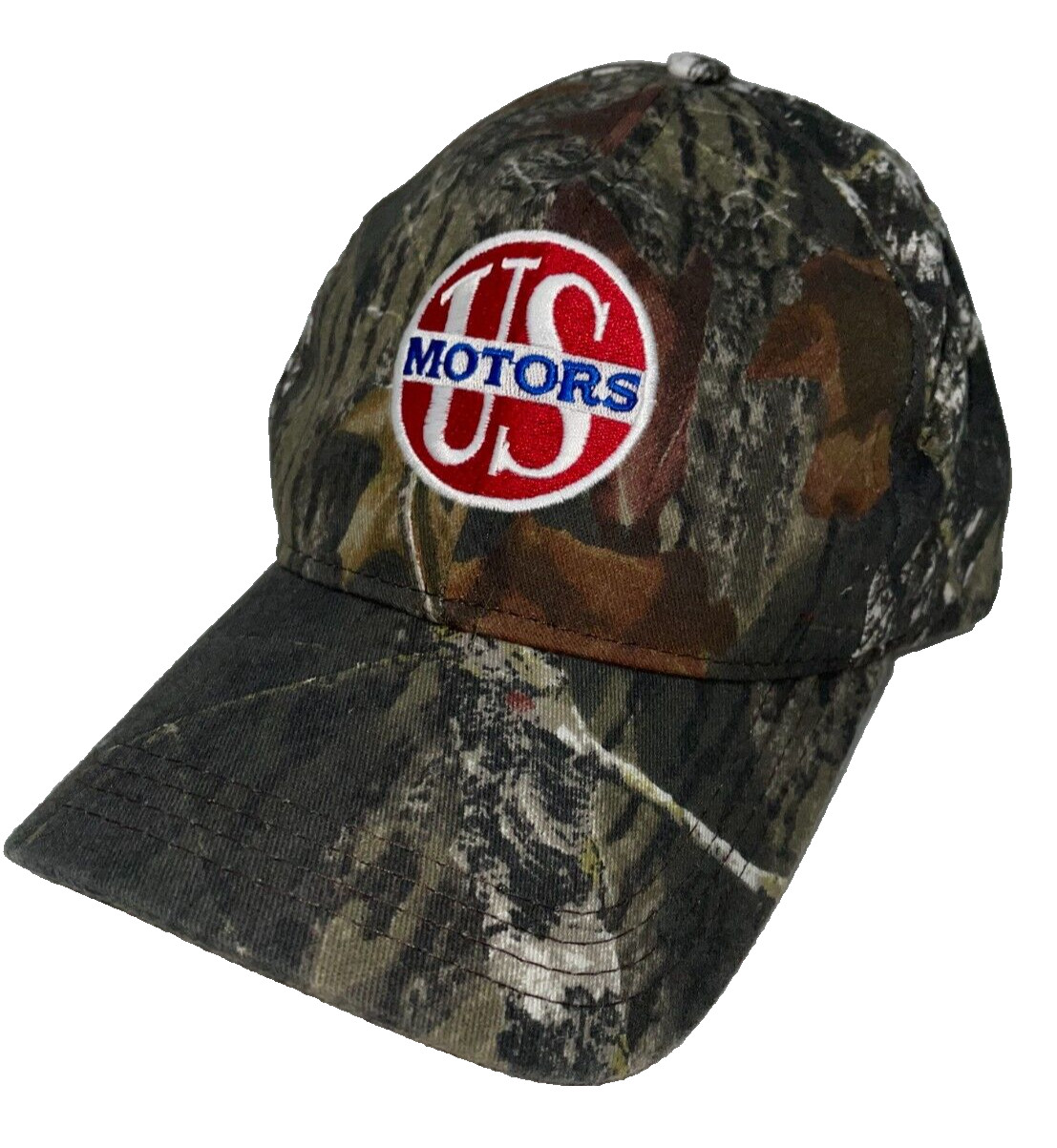 Ball Cap Hat Adjustable US Motors Embroidered Camo Camouflage Made in USA