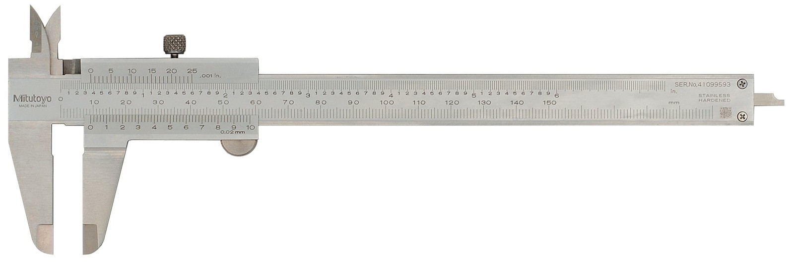 Mitutoyo 530-104 Vernier Caliper 150mm 6in Stainless Steel Metric Inch