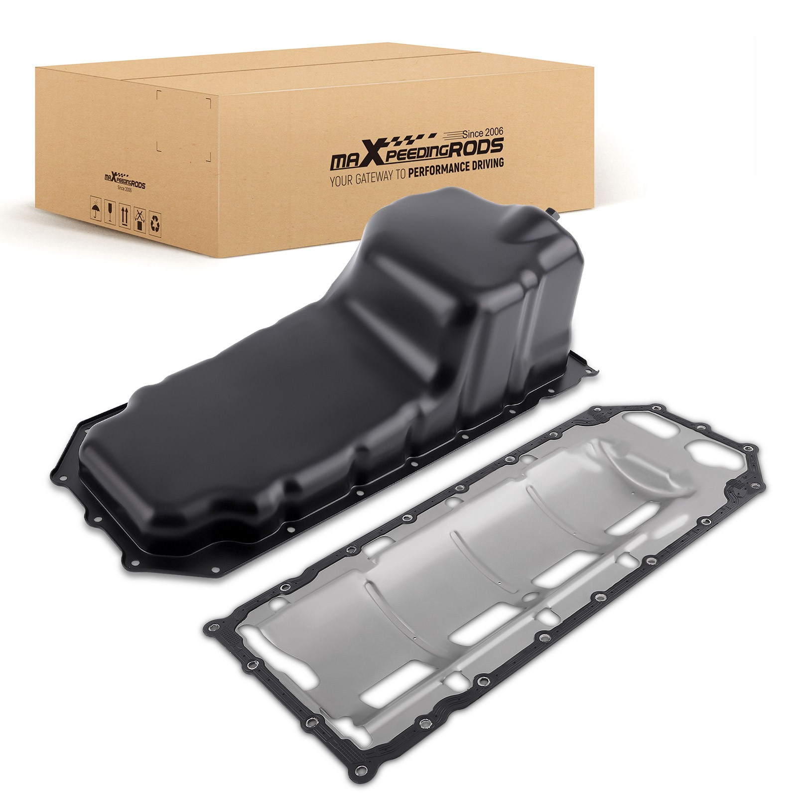 NEW ENGINE OIL PAN WITH LOWER GASKET SET FOR DODGE RAM 1500 2500 3500 V8 5.7L