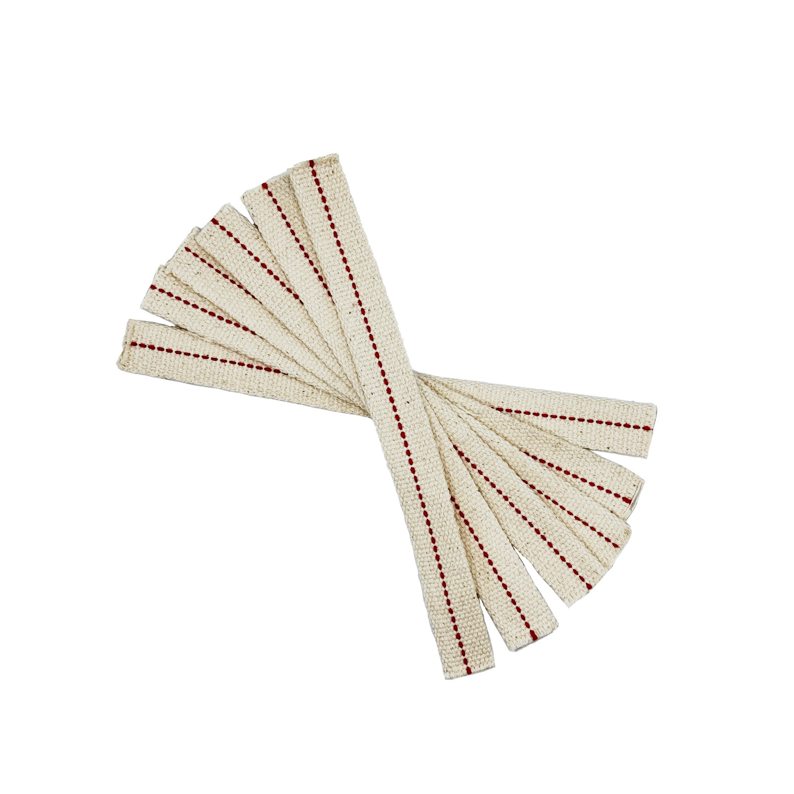 Light of Mine - 3/4" Inch - 8" Long Wick Strips, 100% Cotton Flat Wick - 6 Pack