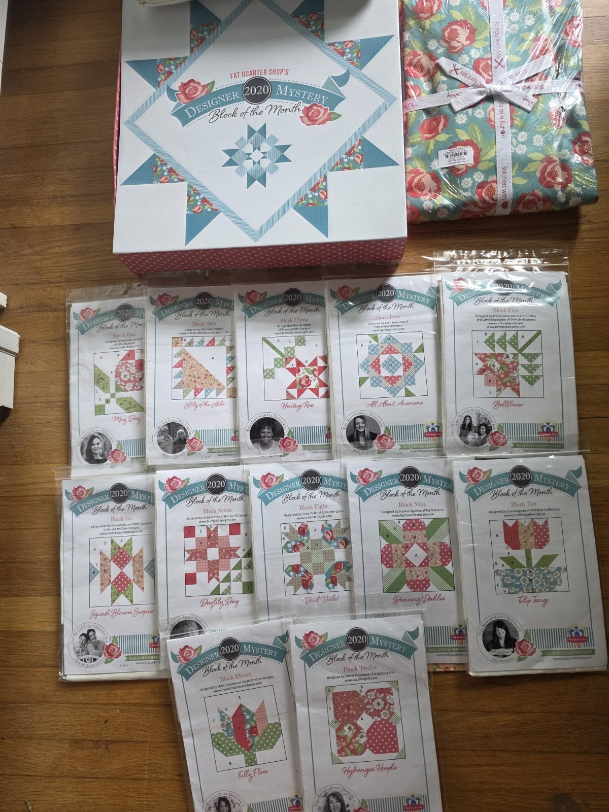 Fat Quarter Shop Designer Mystery 2020 Quilt Pattern Set #2020DESIGNERMYSTERY