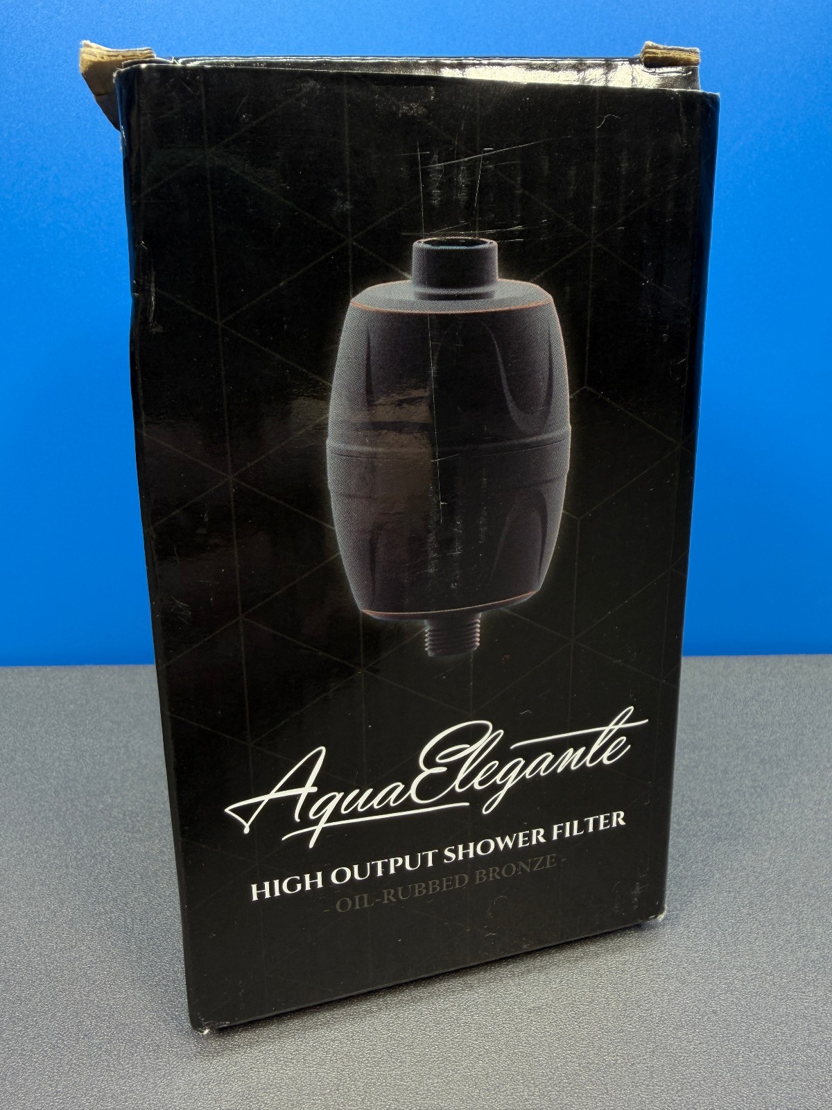 AQUA ELEGANTE HIGH OUTPUT SHOWER HEAD FILTER OIL RUBBED BRONZE NEW