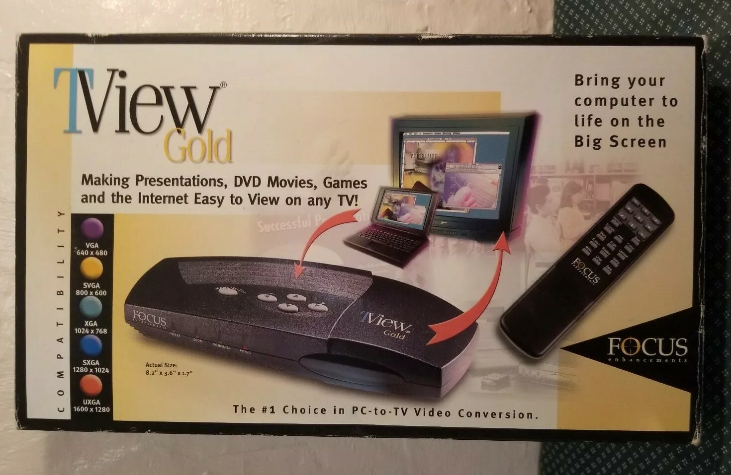 Focus TView Gold Superior Video Conversion Technology Display Multimedia on TV