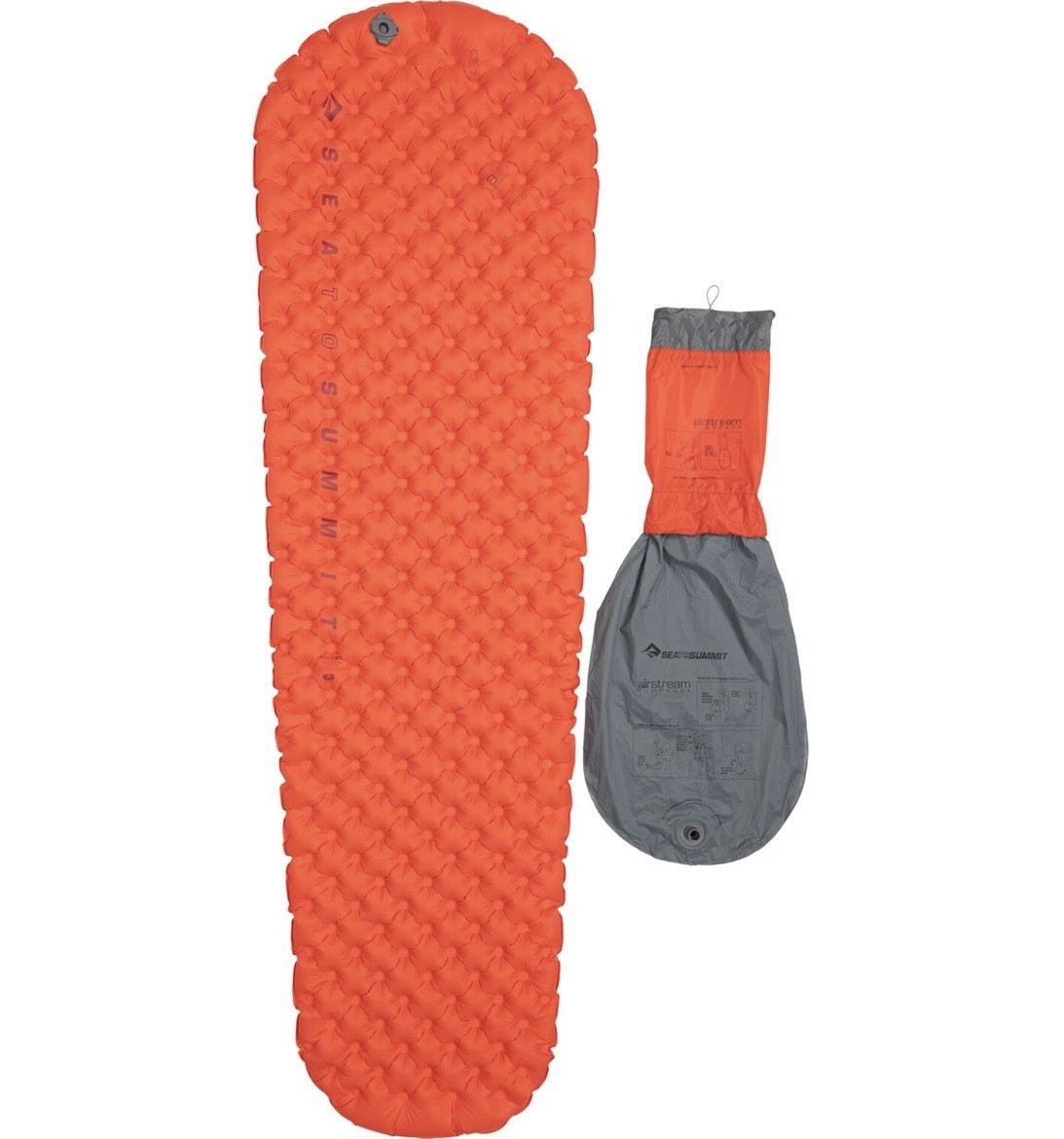 Sea to Summit Comfort Plus Insulated Size R Red Sleeping Mat Pad Air Stream Pump