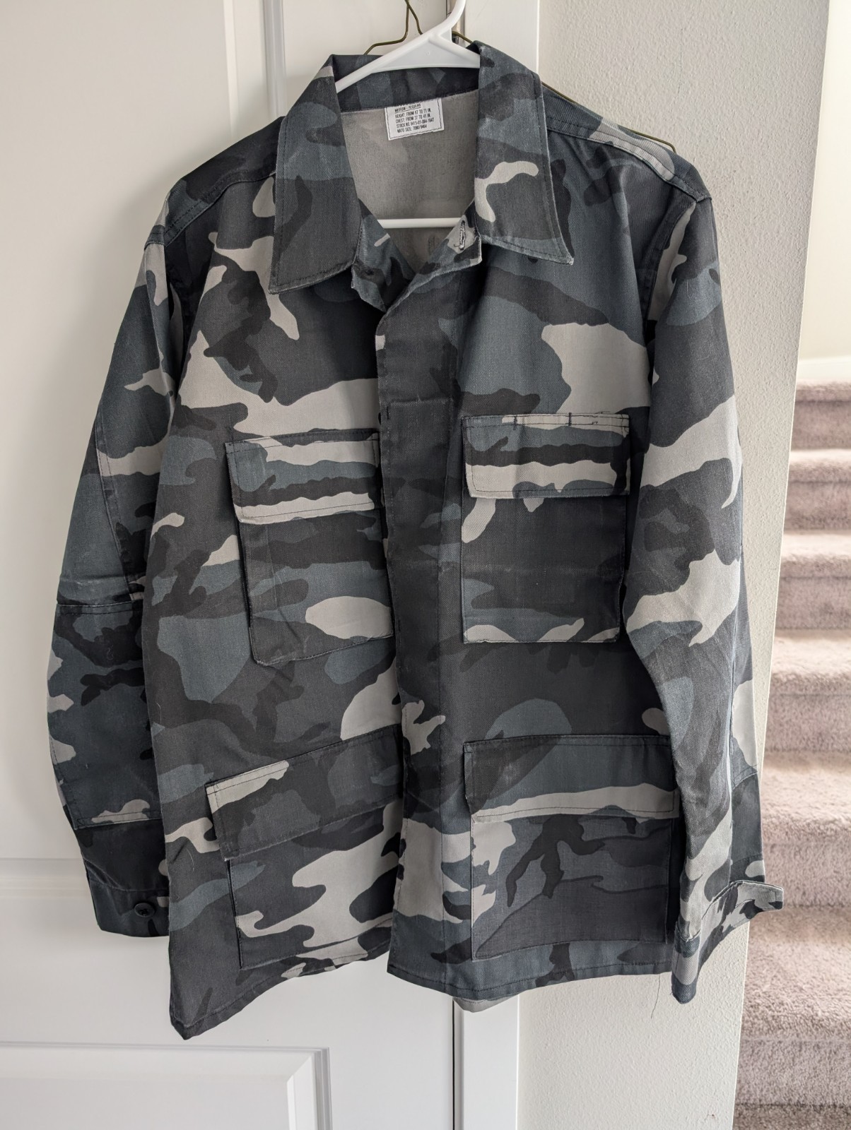 BDU Jackets Subdued Camo Urban Sz Medium Regular Camo Distributors Made In USA