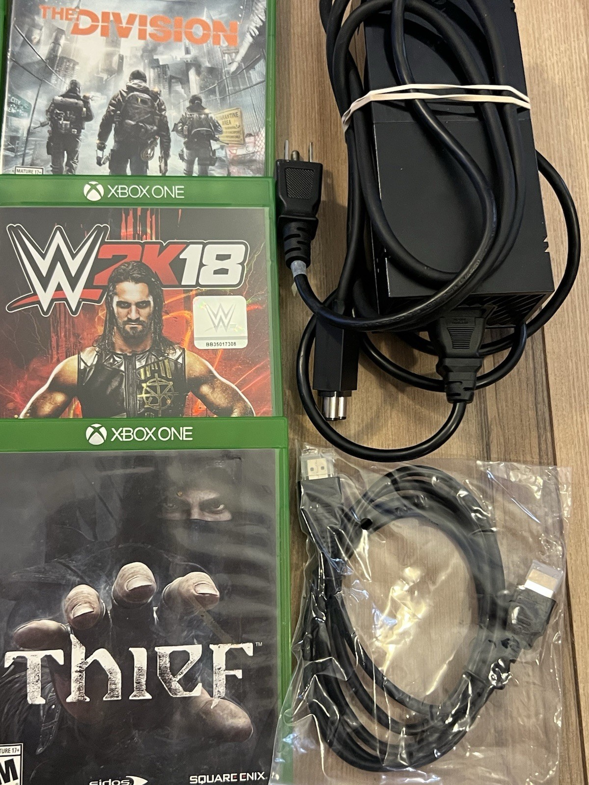 Xbox One 1540 500GB Console Bundle w/ 10 Games Controller Tested Works Black