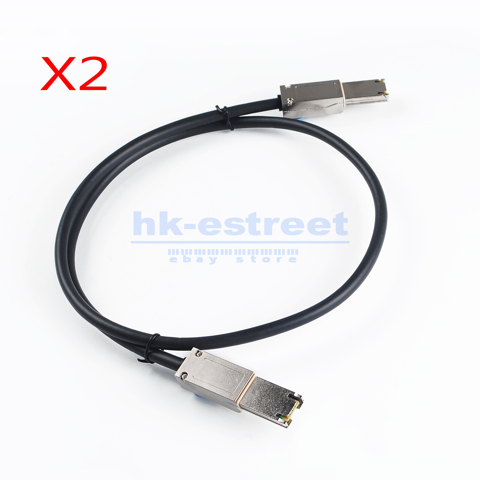 2x Mini SAS SFF-8088 26Pin to SFF-8088 26Pin External Cable Disk Array Line 1M