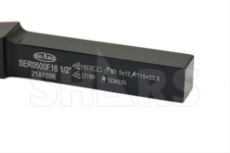 Shars 1/2 RH Indexable Threading Tool Holder ER16 Insert Cert Save $42.45 P]