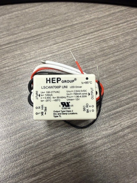 HEP LSC4W700P UNI- 4W 700mA Constant Current LED Driver  *** BRAND NEW