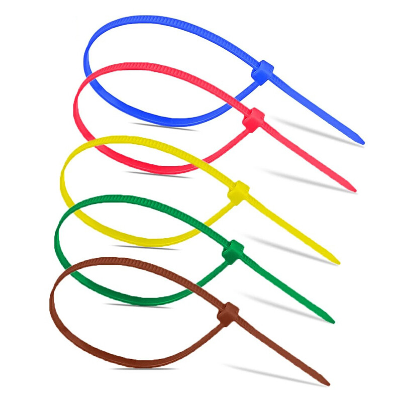Nylon Cable Zip Ties Self-Locking Cable Wire Resitance Tie Wrap Supply 100Pcs