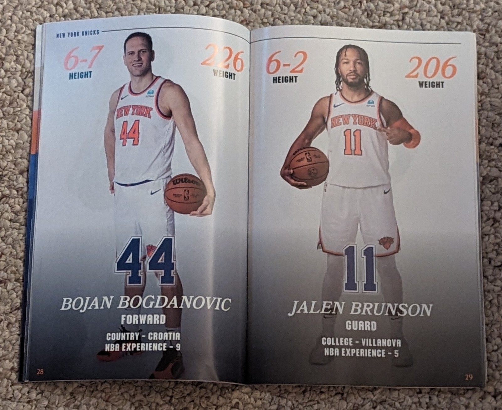 NY Knicks Official 2024 PLAYOFFES Game Program