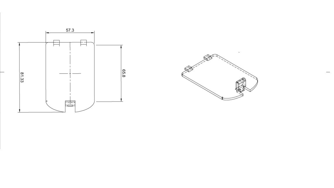 Innovative Battery Box for safe  S/N 11578120 black new