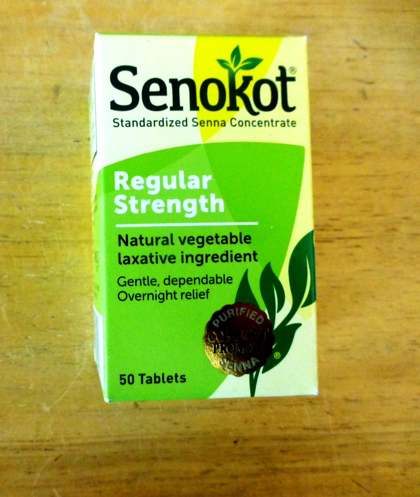 2 Senokot Regular Strength Natural Vegetable Laxative Tablets  50 tab  EXP 07/27