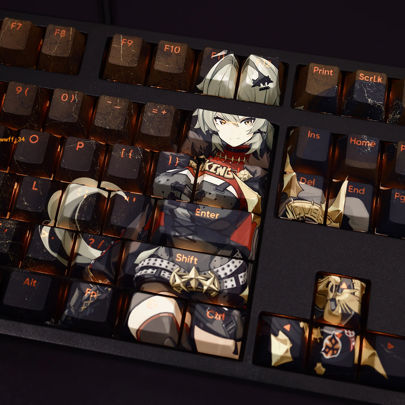 108 Keys Zenless Zone Zero Caesar King Keycap Button PBT Cherry MX Sublimation