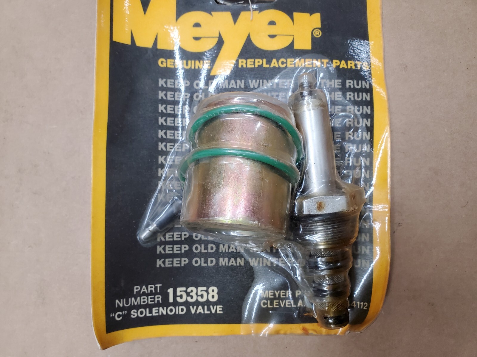 Genuine OEM Meyer C Soleniod Assembly Valve & Coil Green Wire 15358 E47 E57 E60