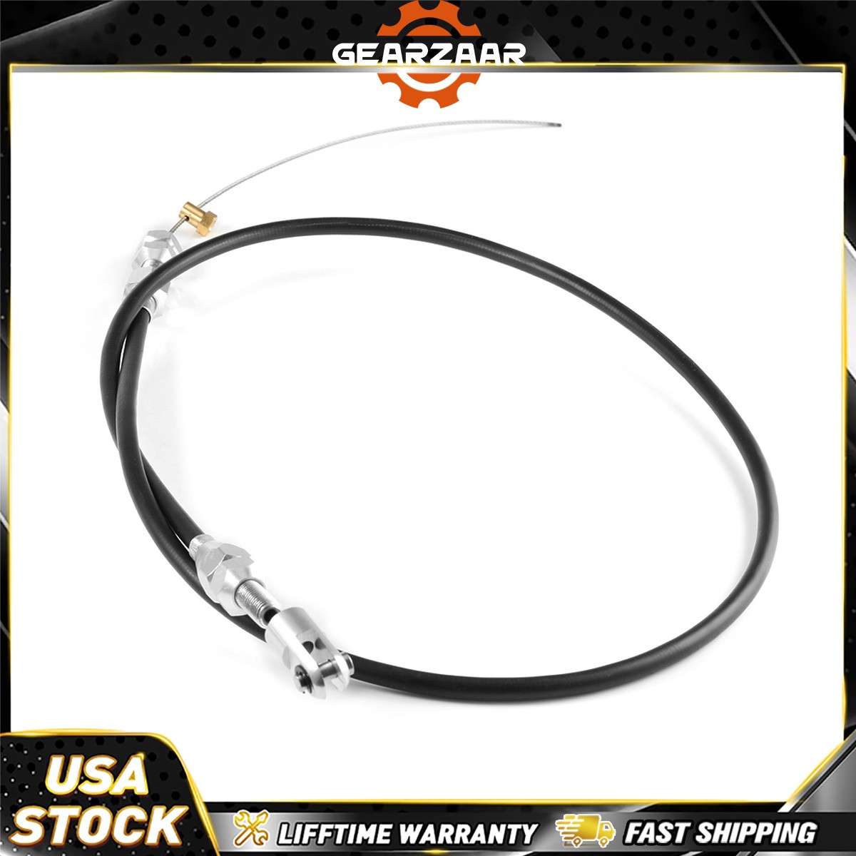 LS1 Chevy 36" Stainless Steel Black Throttle Cable LS1 Throttle Cable Kit 36"