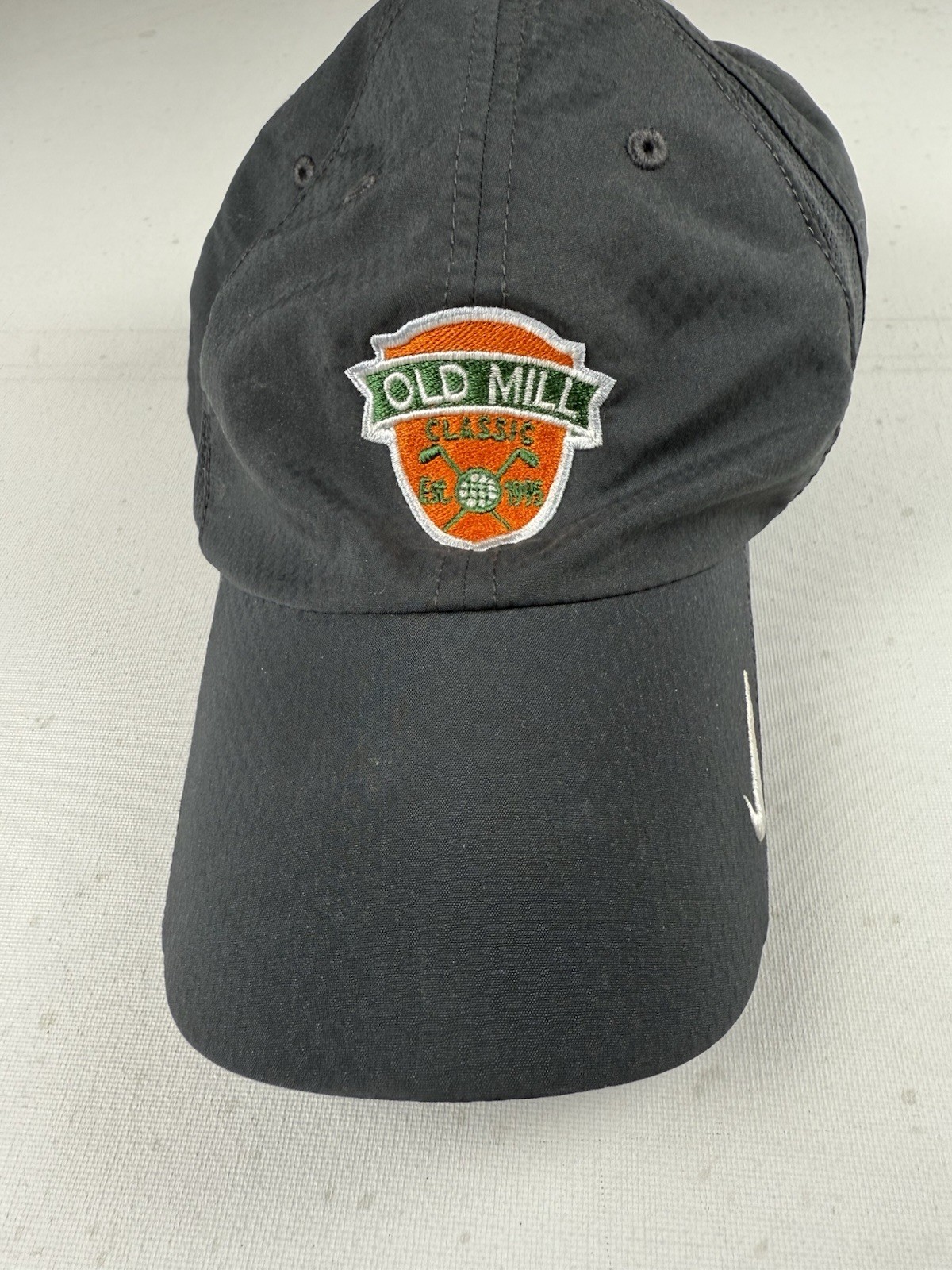 Mens Nike Dark Gray Golf Hat Old Mill Classics