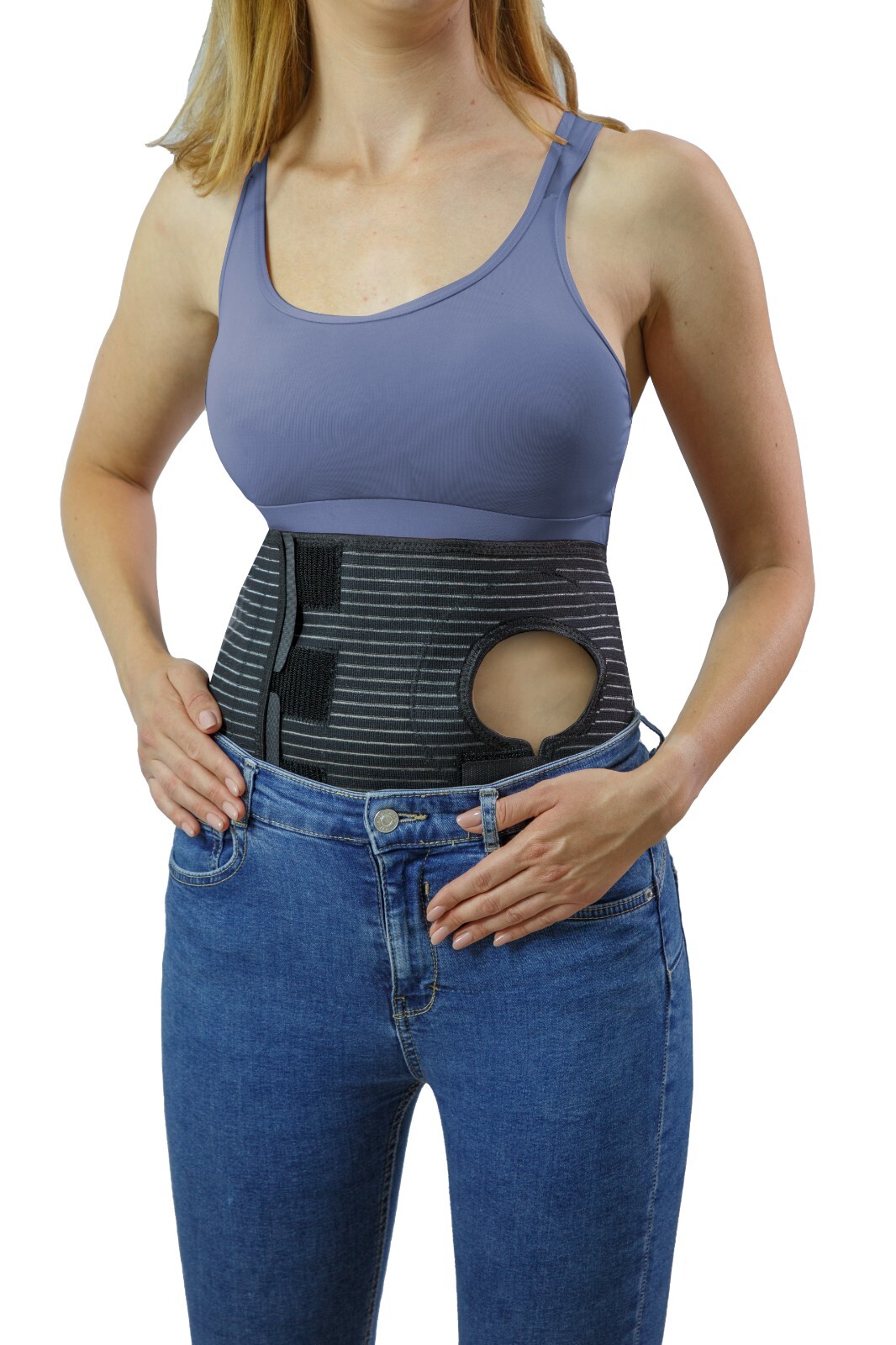 Movibrace Ostomy Abdominal Belt for Post-Operative Colostomy Ileostomy Surgery