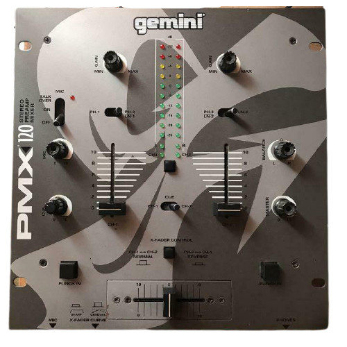 gemini DJ mixer PMX120 STEREO PREAMP MIXER