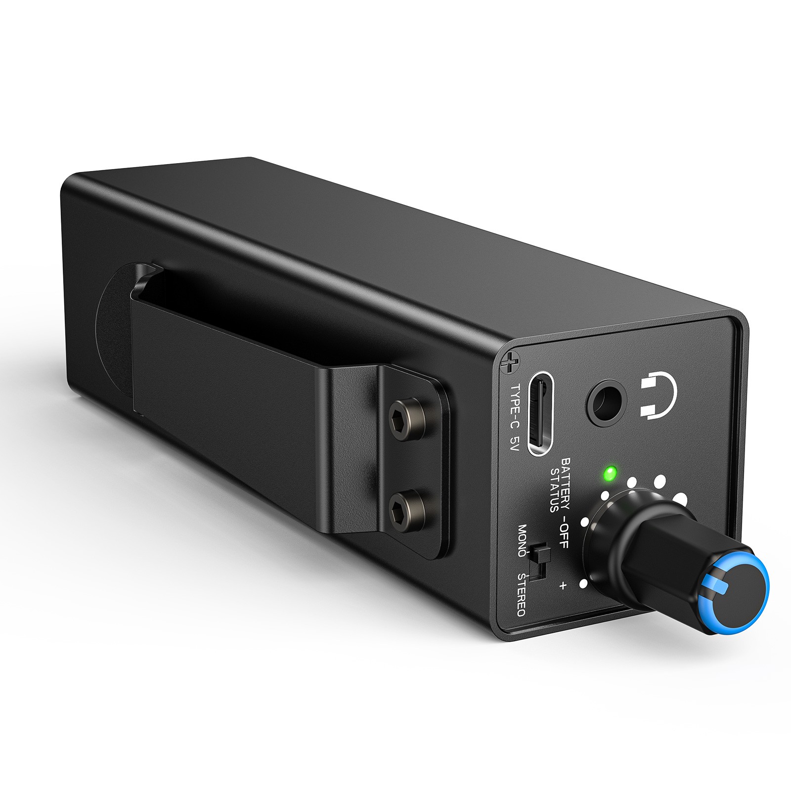 LEKATO P30 In-Ear Monitor Amplifier 16H Rechargeable IEM Amp XLR TRS Mono Stereo