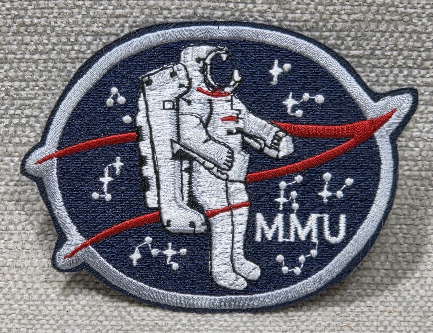 NASA MMU STS-41B Patch 3" x 4" Embroidered Manned Maneuvering Unit Sewn Iron On