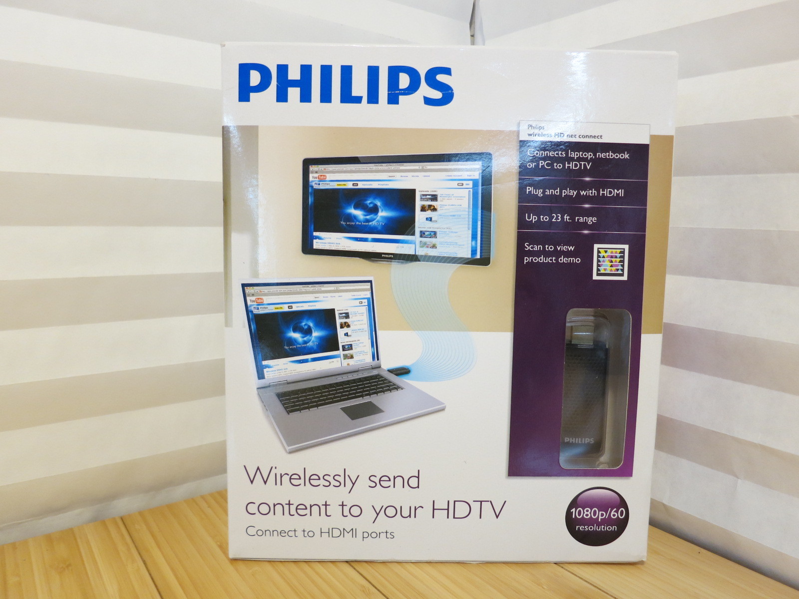 Philips 1080p 60Hz Wireless HD Net Connect Transmitter Receiver SWW1890/27