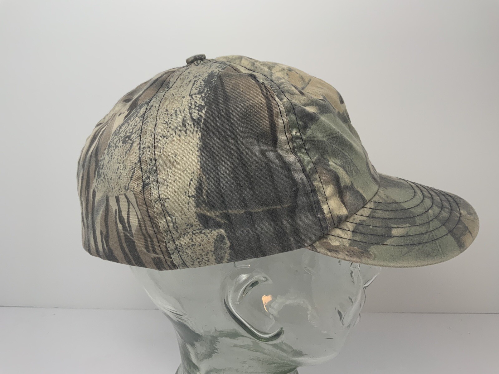 Vintage Cabelas Camo Hat Hunting Lined Cap with Ear Flaps Camouflage Medium EUC
