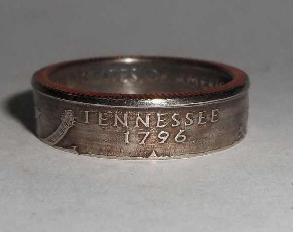 "Sealed" TENNESSEE STATE QUARTER handmade coin ring or pendant size 4-14