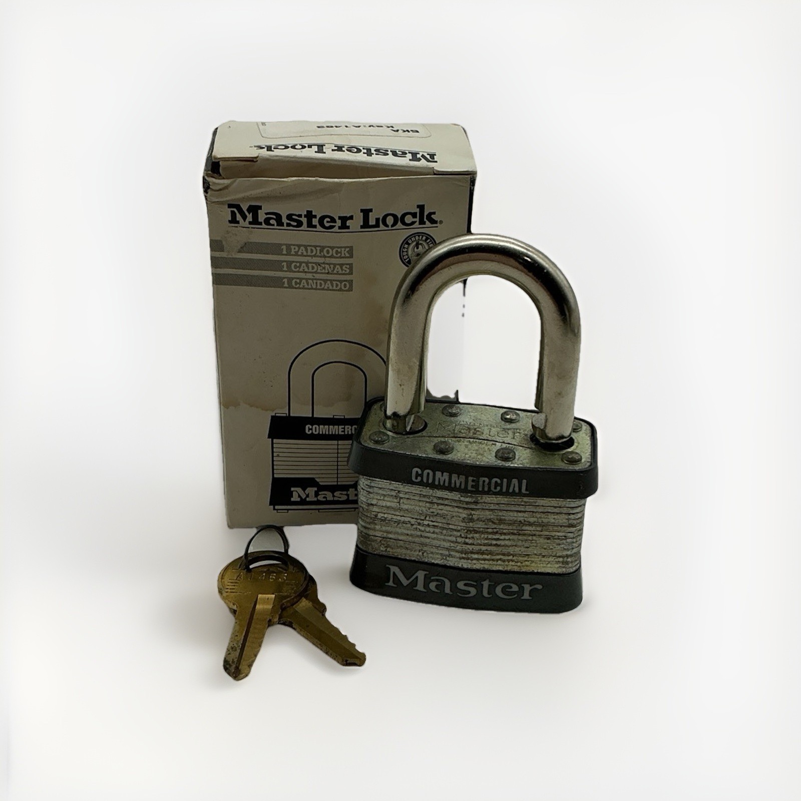Pack of 4 Master Lock Laminated Commercial Padlocks Keyed Alike 5KA (A4)
