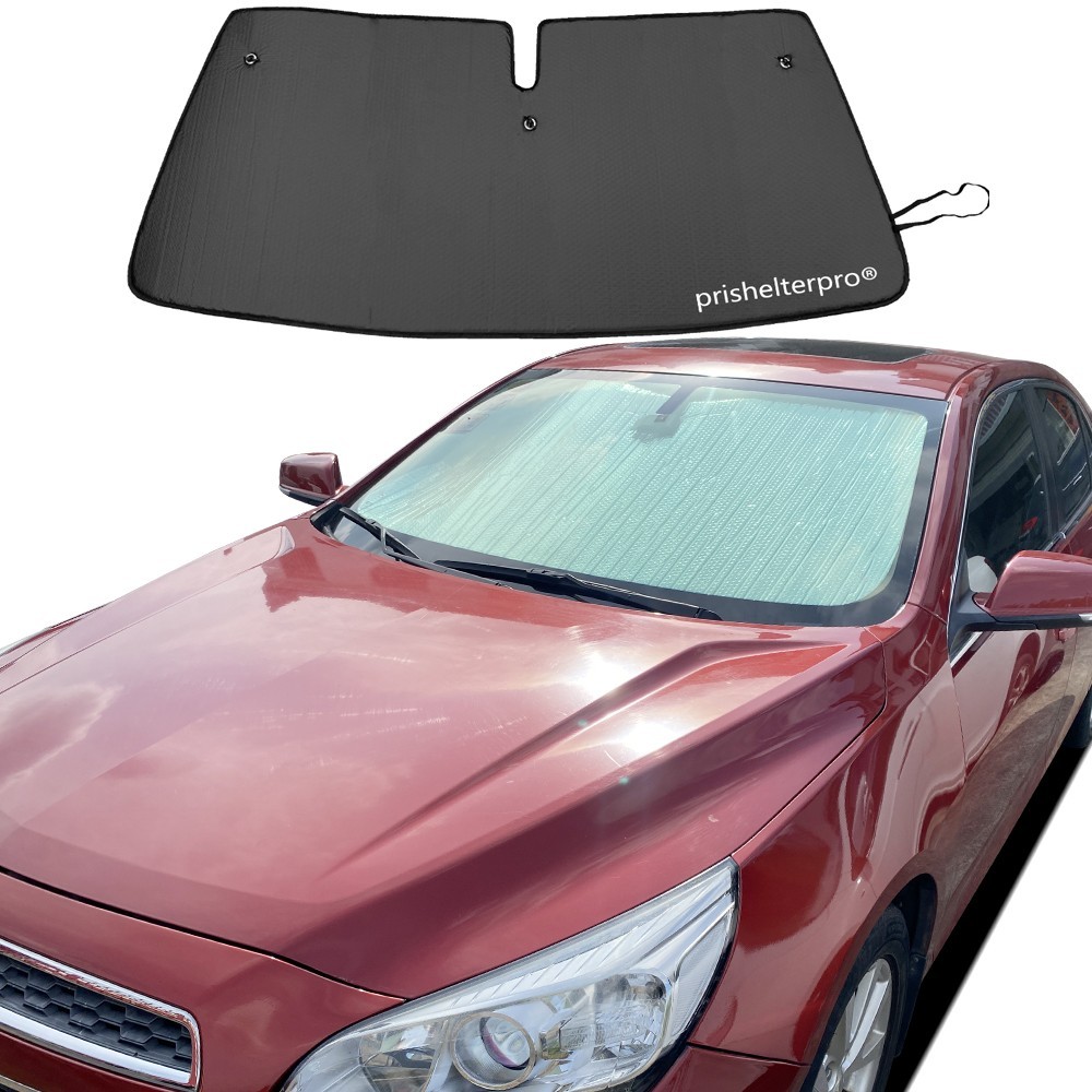 Fit For Chevrolet Malibu 13-15 Front Windshield Black Silver Privacy Sunshade