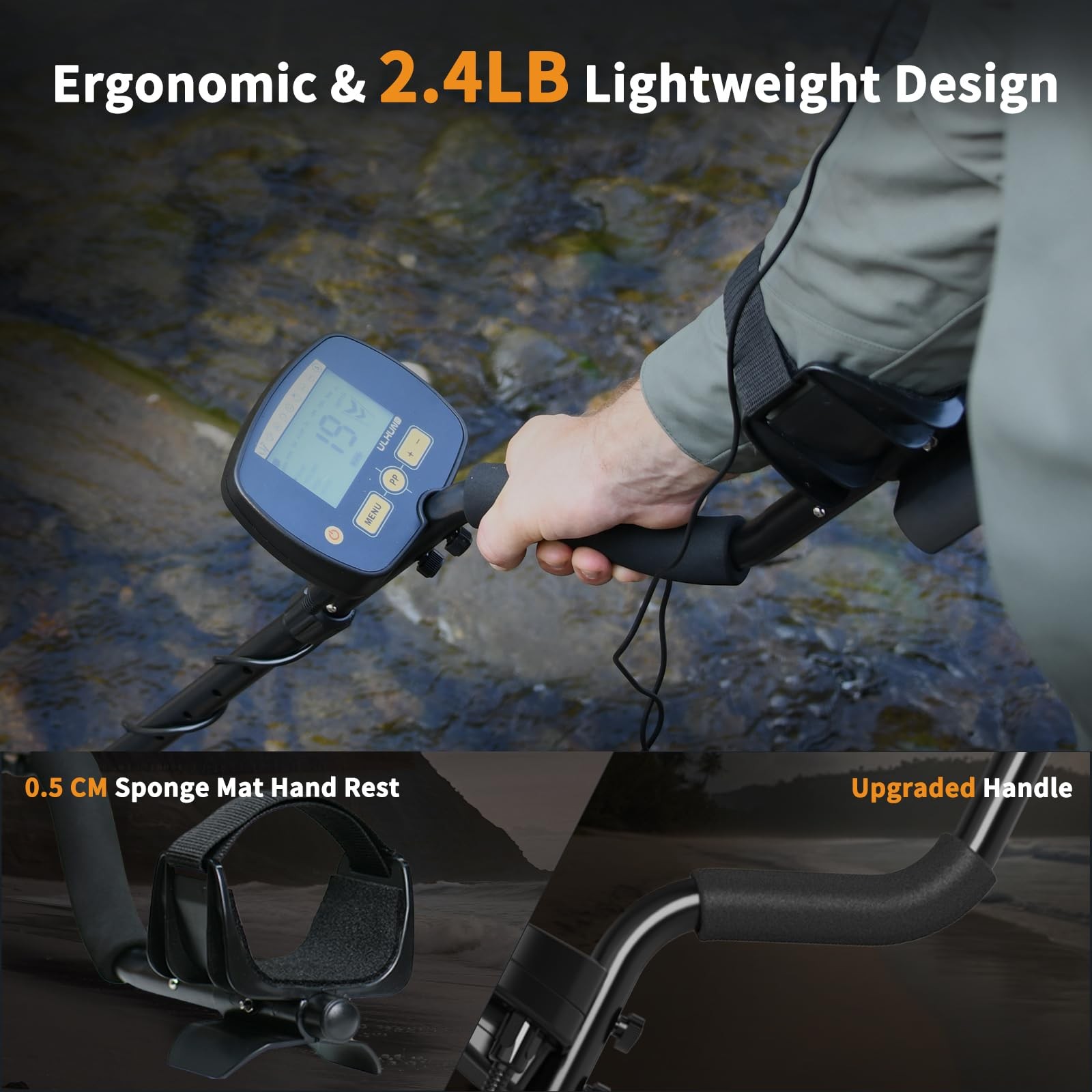 Upgraded Metal Detector for Adults Professional - High Accuracy Gold Finder w...