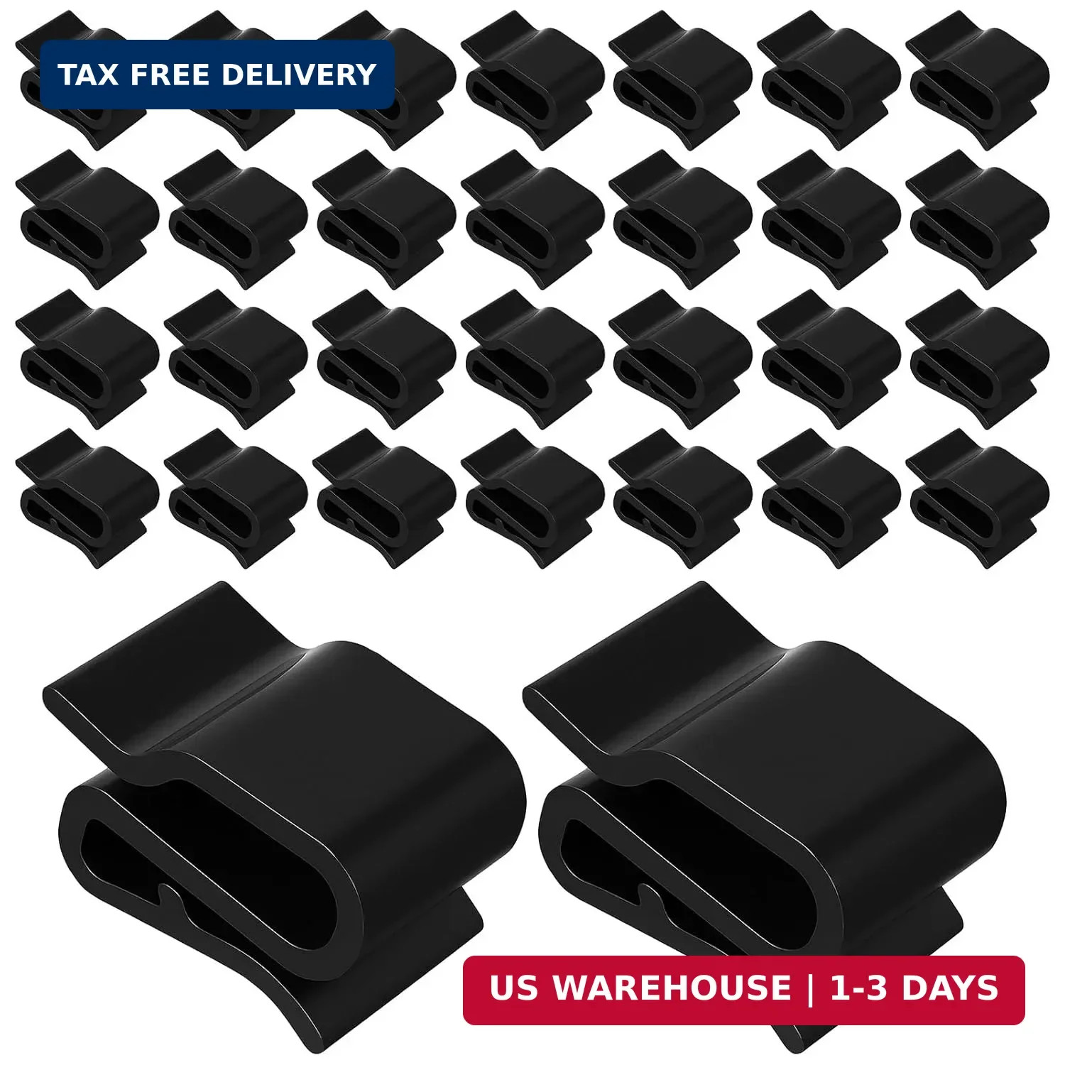 30 Pcs Trailer Frame Wire Clips, Solar Panel Clip, Plastic Wires Clip, Cable Cli
