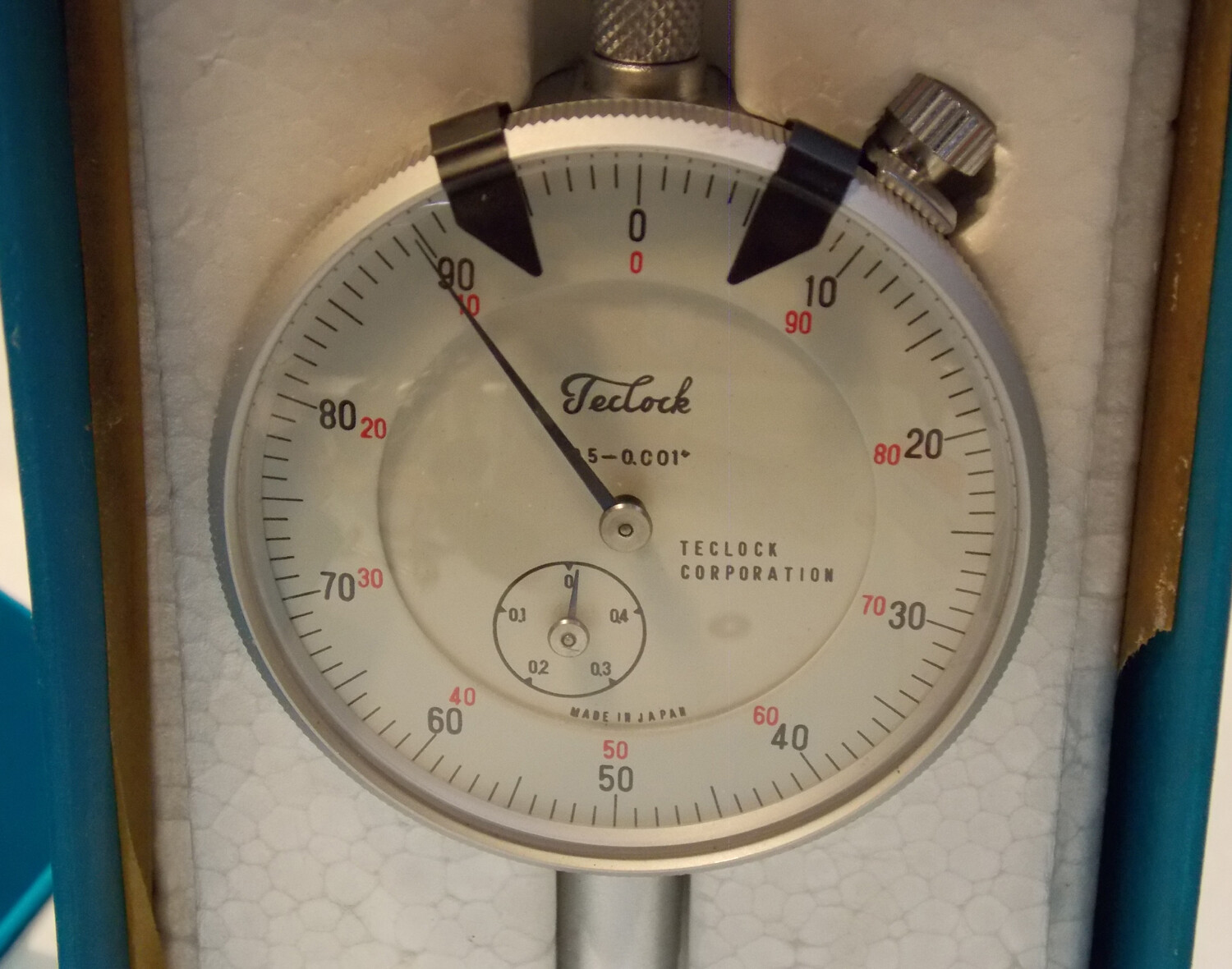 Teclock 1/2" Range, 0-100 Dial Reading, 0.001" Graduation Dial Indicator  AI-911