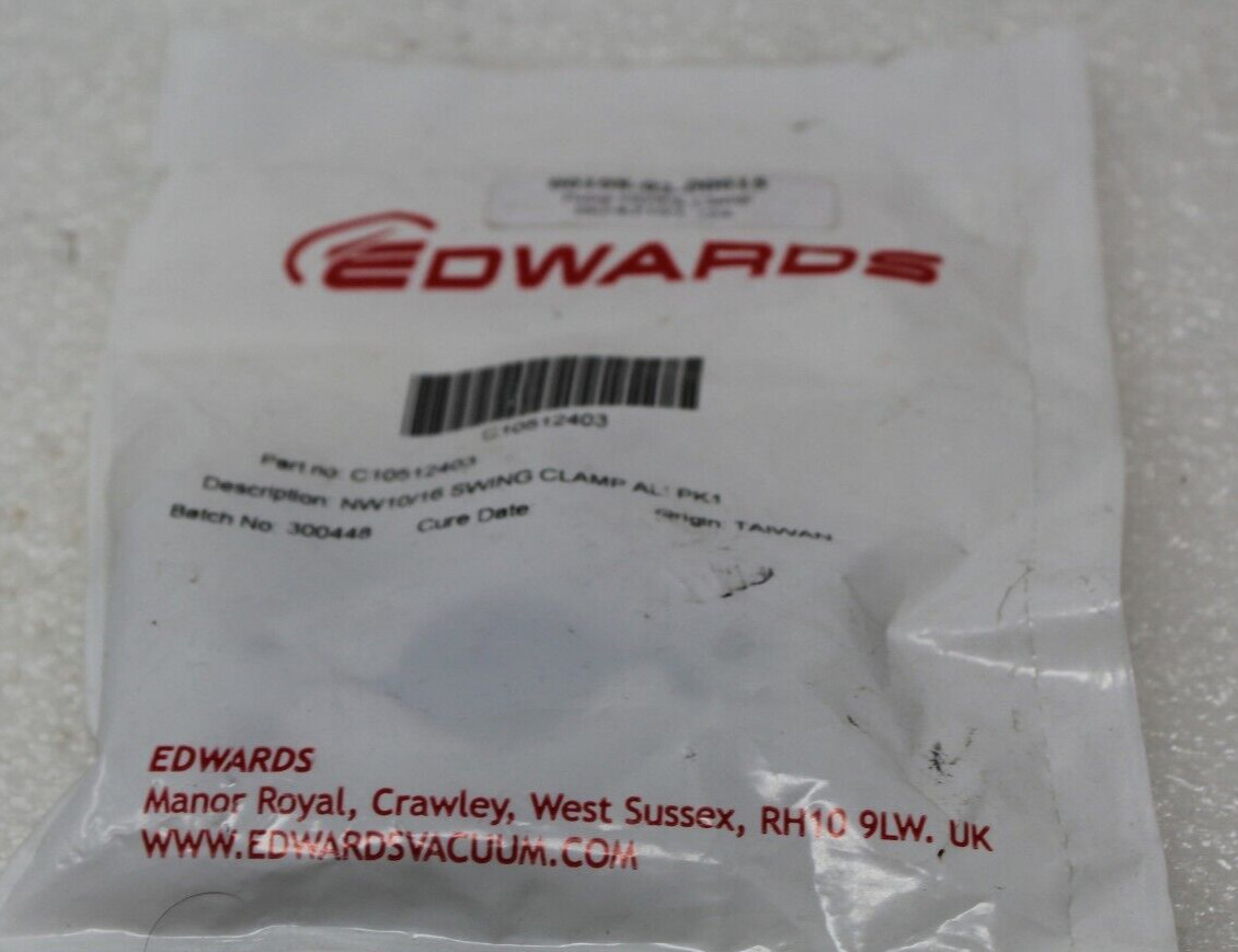 NEW Edwards C10512403   NW10/16 Swing Clamp Aluminum