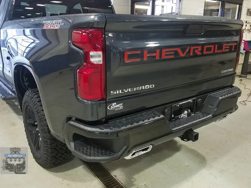 Tailgate Insert Letters Decal Vinyl Stickers for Chevy Silverado 2019-2025