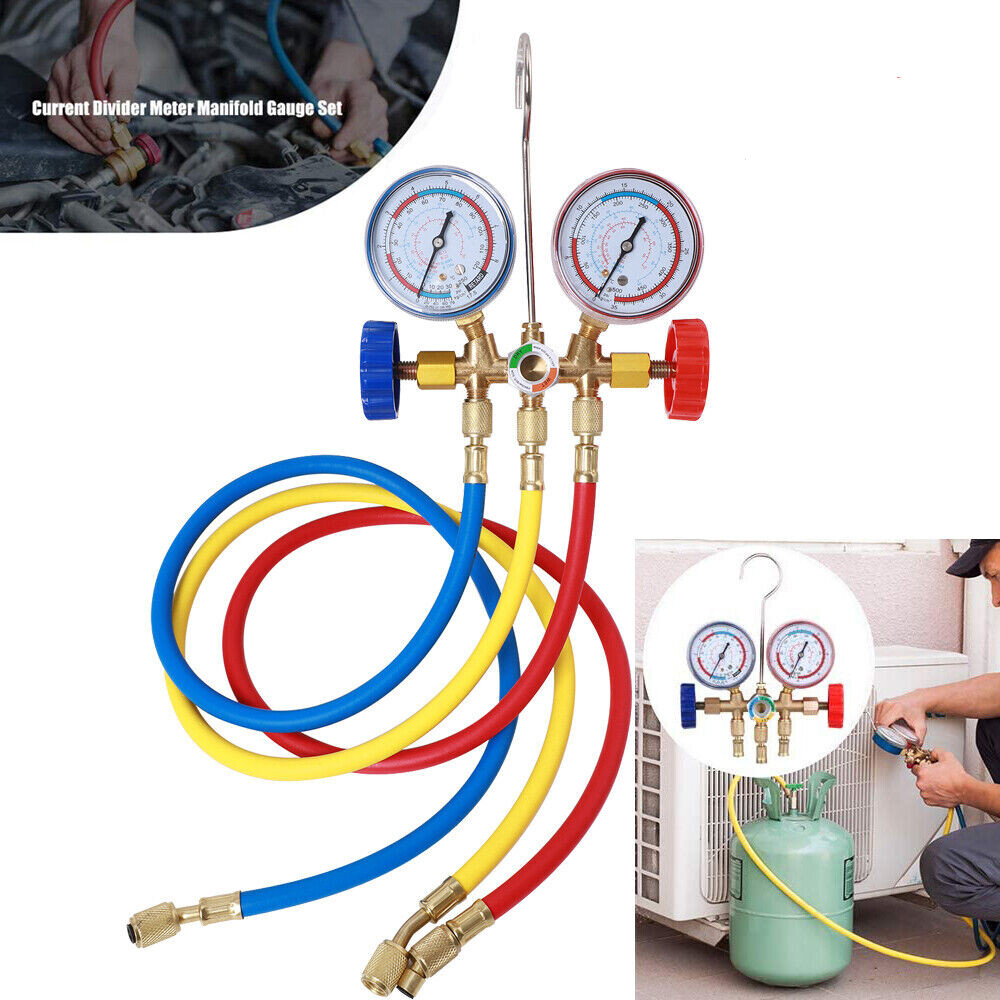 HVAC A/C Aircondition Charging Service Manifold Gauge Tools Set Charging Service