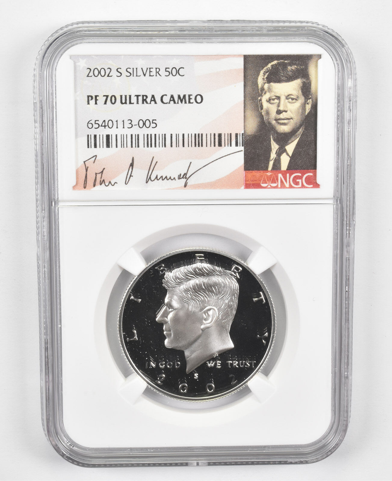 2002-S Kennedy Half Dollar SILVER PF70 UCam - NGC Special Lbl