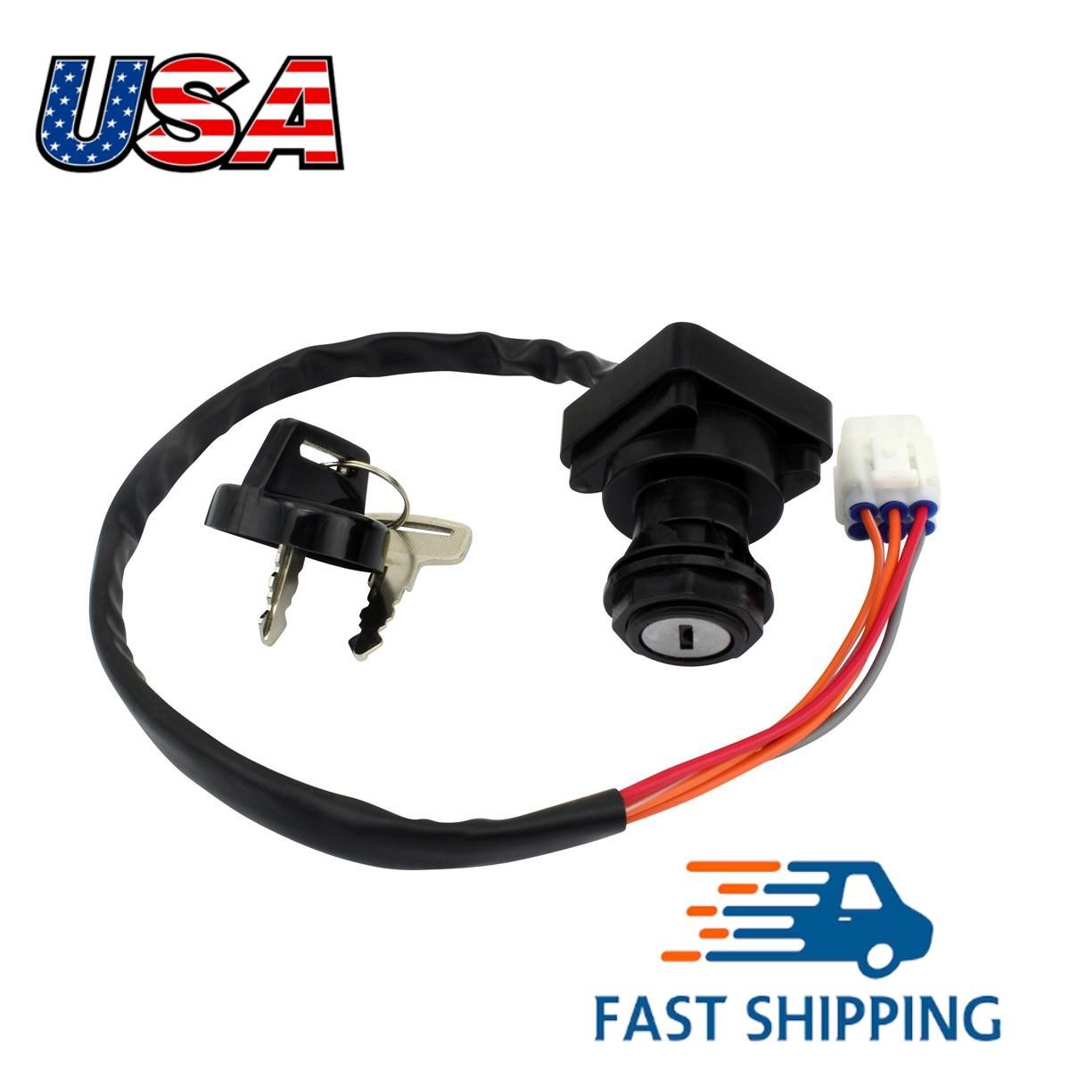 Ignition Switch Key FOR Suzuki King Quad 500 2019-2021 King Quad 750 08-09,11-22