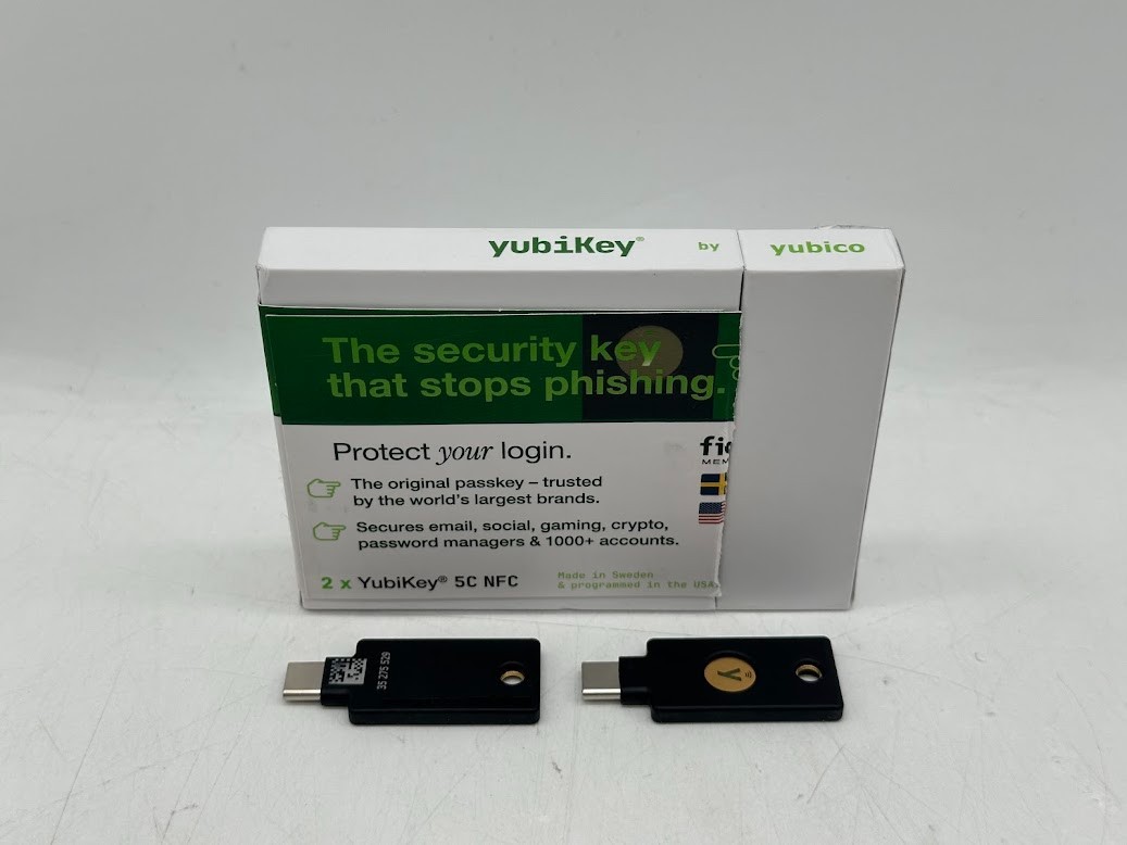 Yubico Yubikey 5C NFC Two-Factor Authentication Key - Two Pack