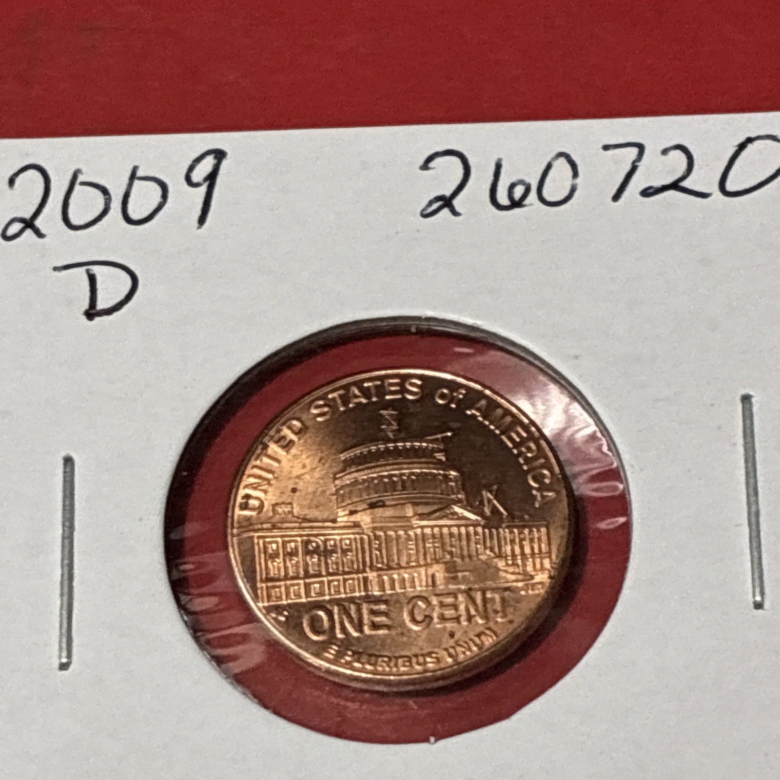 2009 D Lincoln Cent •Presidential Years • #260720 • BU  but has spots